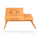 wholesale 2014 new product, portable folding bamboo laptop table ,notebook table.